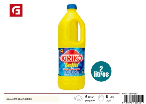 [110300555] Lejía amarilla 2L Kiriko para limpieza