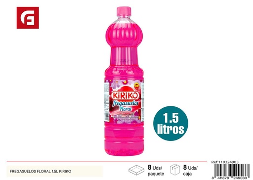 [110324903] Fregasuelos floral 1.5L Kiriko para limpieza de suelos