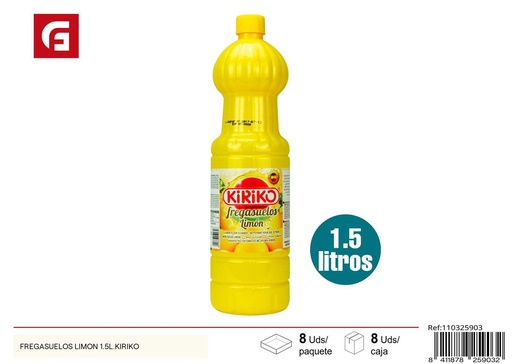[110325903] Fregasuelos limón 1.5L Kiriko - Limpiador para pisos