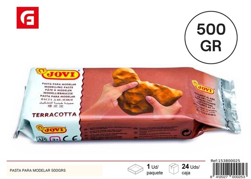 [153800025] Pastilla de terracota Jovi 500g para modelado y manualidades