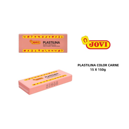 [A000273] Plastilina carne 150g en caja de 15 pastillas para modelado