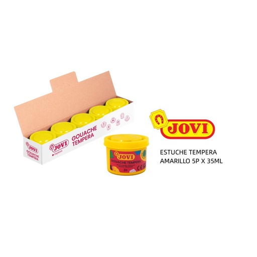 [A000207] Témpera 35ml amarilla JOVI - Material escolar
