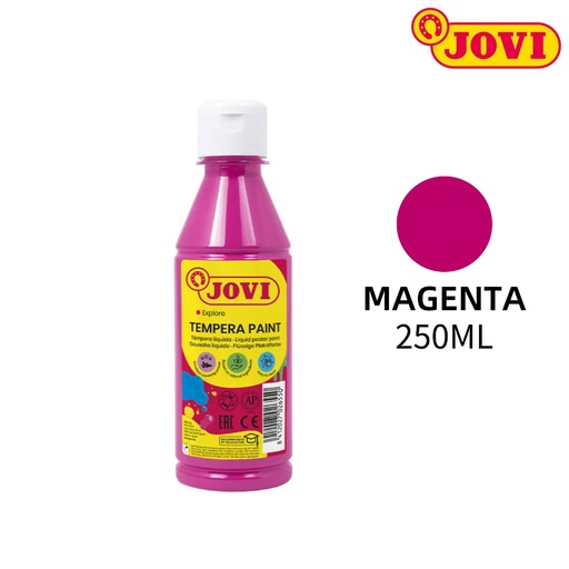 [A000987] Pintura tempera paint botella 250ml magenta Jovi para arte y manualidades