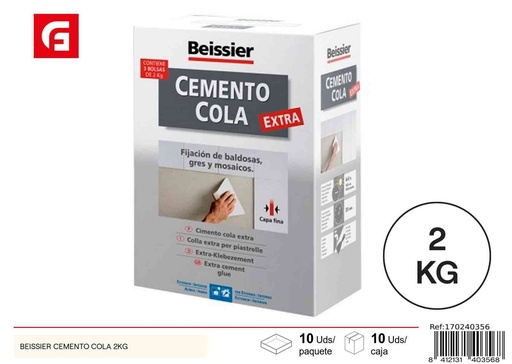 [170240356] Cemento cola Beissier 2kg - Pintura y ferretería