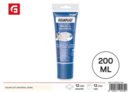 [170241179] Masilla universal Aguaplast 200ml para reparaciones y bricolaje