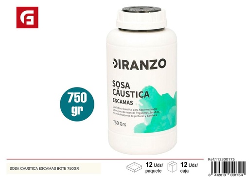 [112300175] Sosa caustica en escamas bote 750GR