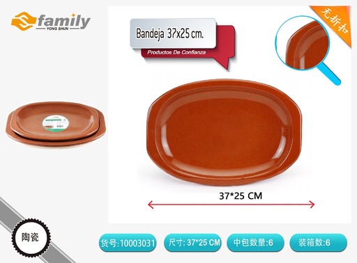 [10003031] Bandeja de cerámica de 37x25 cm - Utensilios de cocina
