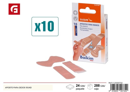 [112550732] Apósito para dedos 10 und - Productos de cuidado personal