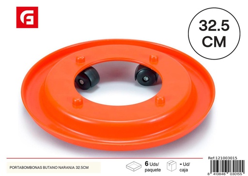[121003015] Portabombonas butano naranja 32.5CM - Utensilios de cocina