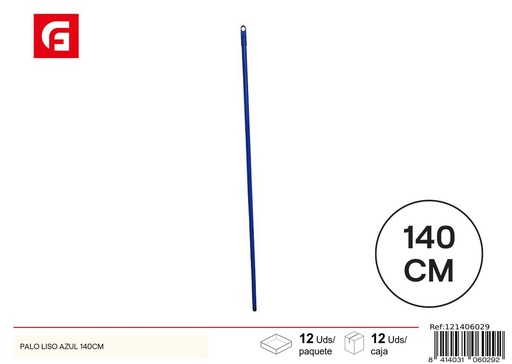 [121406029] Palo de fregona azul 140cm - Artículos de limpieza y fregona