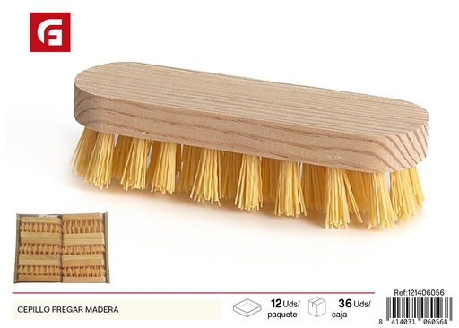 [CL6056] Cepillo de fregar de madera para limpieza de hogar