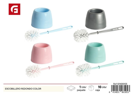 [121406105] Escobillero redondo color - Accesorios de baño