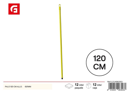 [121406303] Palo 120cm Allo Ø21mm - Accesorios de limpieza