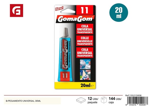 [155215008] Gomagom cola univ 20ml - Artículos de papelería