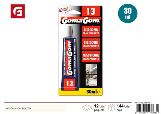 [155215061] Silicona transparente 30ml Gomagom adhesivo de oficina