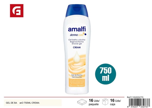 [110203273]  gel de baño crema 750ml - Productos de cuidado personal