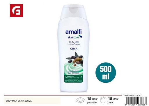 [110203308] Body milk de oliva 500ml para hidratación