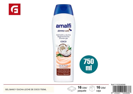 [110204068]  gel de baño y ducha leche de coco 750ml - Productos de cuidado personal