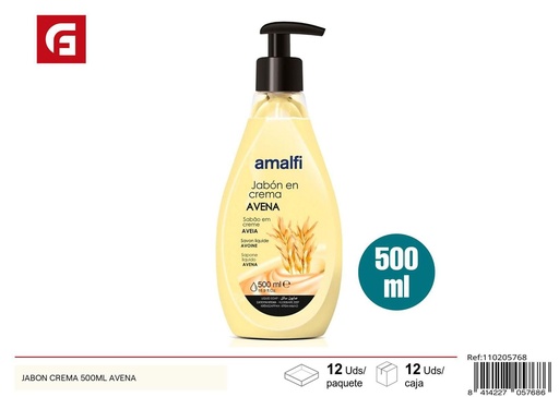 [110205768] Jabón crema avena 500ml - Productos de cuidado personal