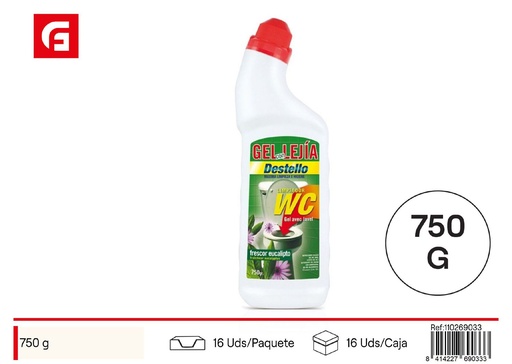 [110269033] Gel con lejía frescor eucalipto 750 g - Limpiador de baño