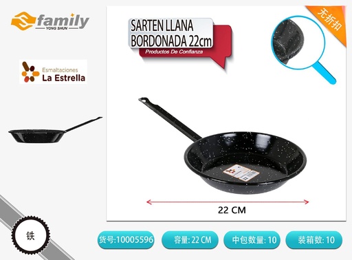 [10005596] Sartén llana borde jaspeada 22 cm - Utensilios de cocina y sartenes