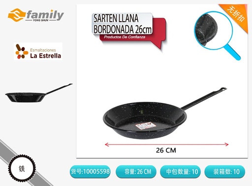 [10005598] Sartén llana bordonada jaspeada de 26 cm - Utensilios de cocina
