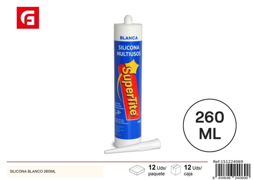 [151224069] Silicone blanco 260ML - Materiales de manualidades