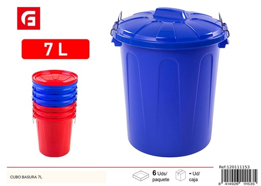 [120111153] Cubo de basura 7L - Plástico de uso doméstico