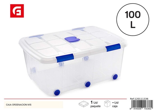 [120111336] Caja de ordenación de plástico N15 - Almacenamiento y organización