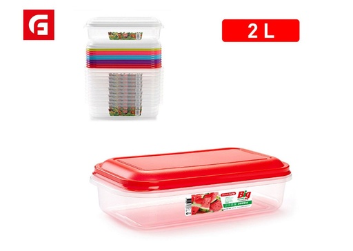[A002751] Fiambrera grande 2L para alimentos y comidas