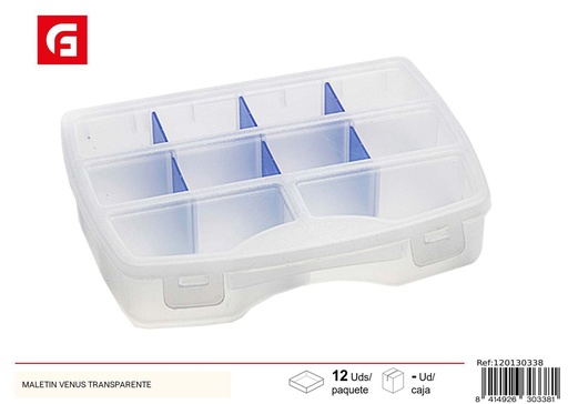 [120130338] Maletín organizador Venus transparente - Accesorios de organización