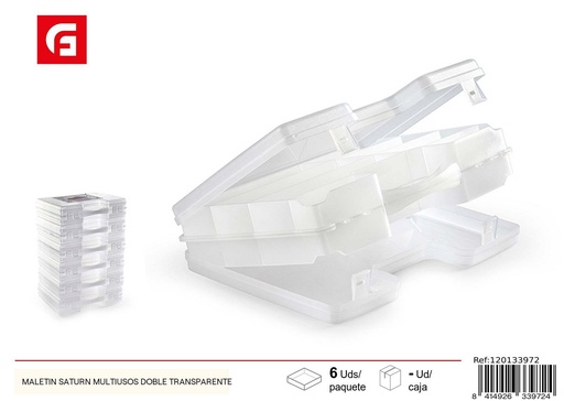 [120133972] Maletín Saturn multiusos transparente - Plásticos para el hogar