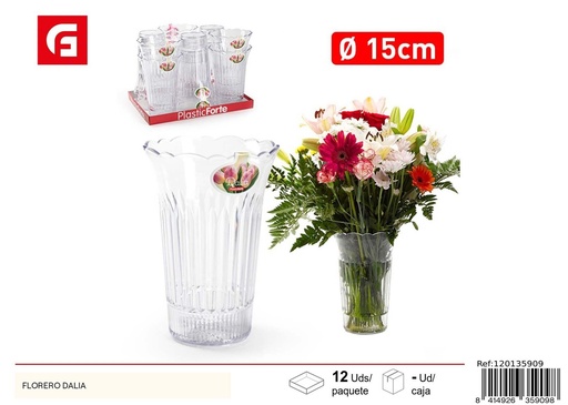 [120135909] Flores artificiales - Florero Dalia - Decoración floral
