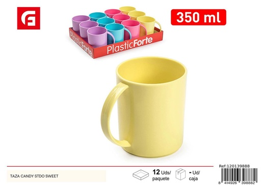 [120139888] Taza de plástico 350 ml Candy - Utensilios de cocina