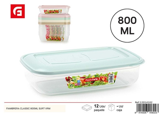 [A002712] Fiabrrera Classic 800ml - Tupper de plástico para alimentos
