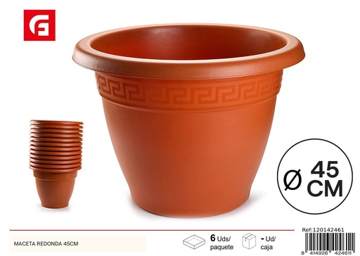 [120142461] Maceta redonda de plástico de 45 cm - Plásticos del hogar