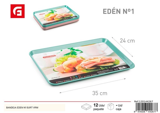 [120144267] Bandeja Eden N1 surtido - Plásticos para cocina