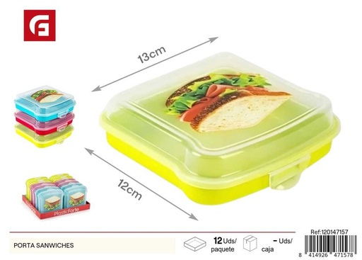[120147157] Porta sándwiches - Recipientes de almacenamiento y organización