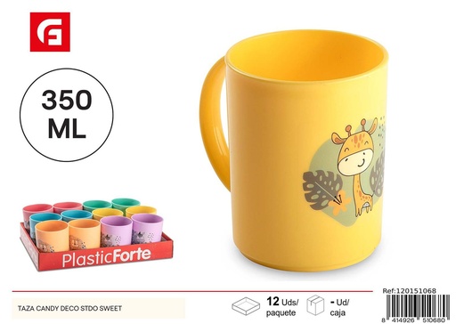 [120151068] Taza Candy Deco de plástico - Accesorios de cocina