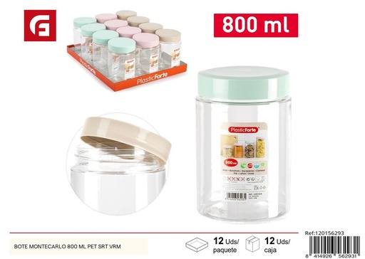 [A002775] Frasco Montecarlo 800ml PET