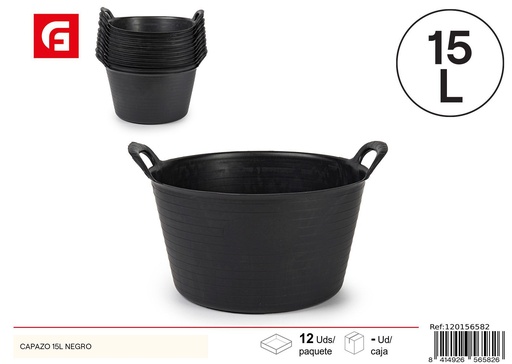 [120156582] Capazo negro 15L - Utensilios de limpieza