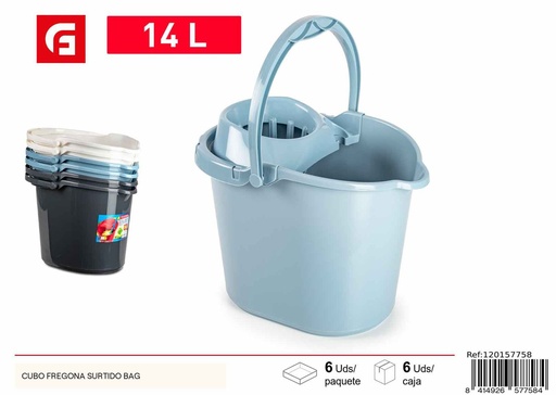 [120157758] Cubo fregona surtido 14L - Accesorios de limpieza