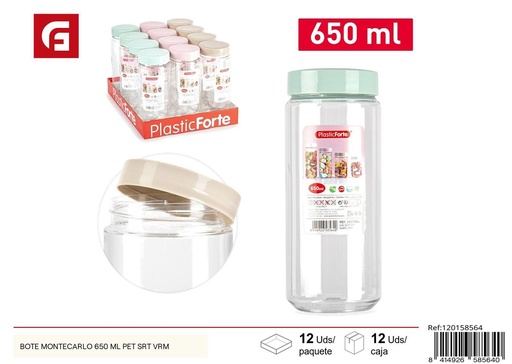 [A002788] Bote Montecarlo 650ml - Envases de plástico