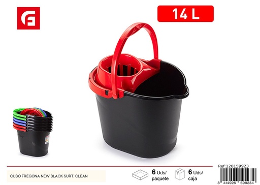 [120159923] Cubo fregona negro 14L - Accesorios de limpieza