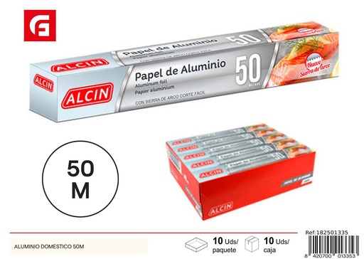 [182501335] Aluminio doméstico 50M - Productos de cocina