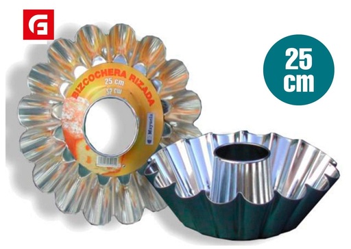 [141905025] Molde bizcochera rizada 25CM - Utensilios para repostería
