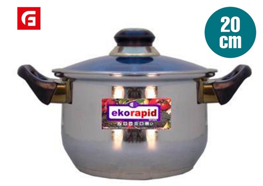 [A002559] Cazuela de acero inoxidable de 20 cm - Utensilios de cocina