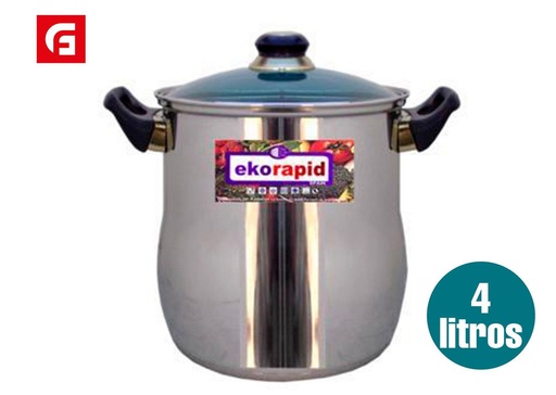 [141906804] Olla inoxidable 4L para cocina y gastronomía