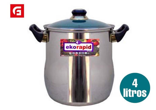 [A002568] Olla de acero inoxidable 4L - Utensilios de cocina