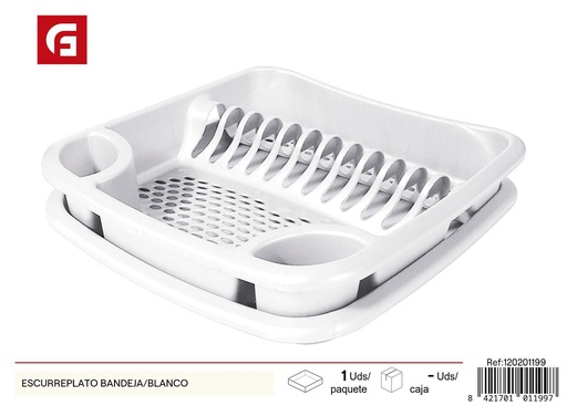 [120201199] Escurridor+bandera blanco - Accesorios de cocina 
